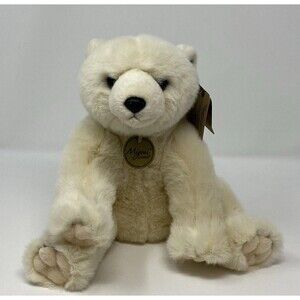 Aurora Miyoni Polar Bear 8 1/2" Plush Stuff Animal Plushie Stuffie GUC W/Tags